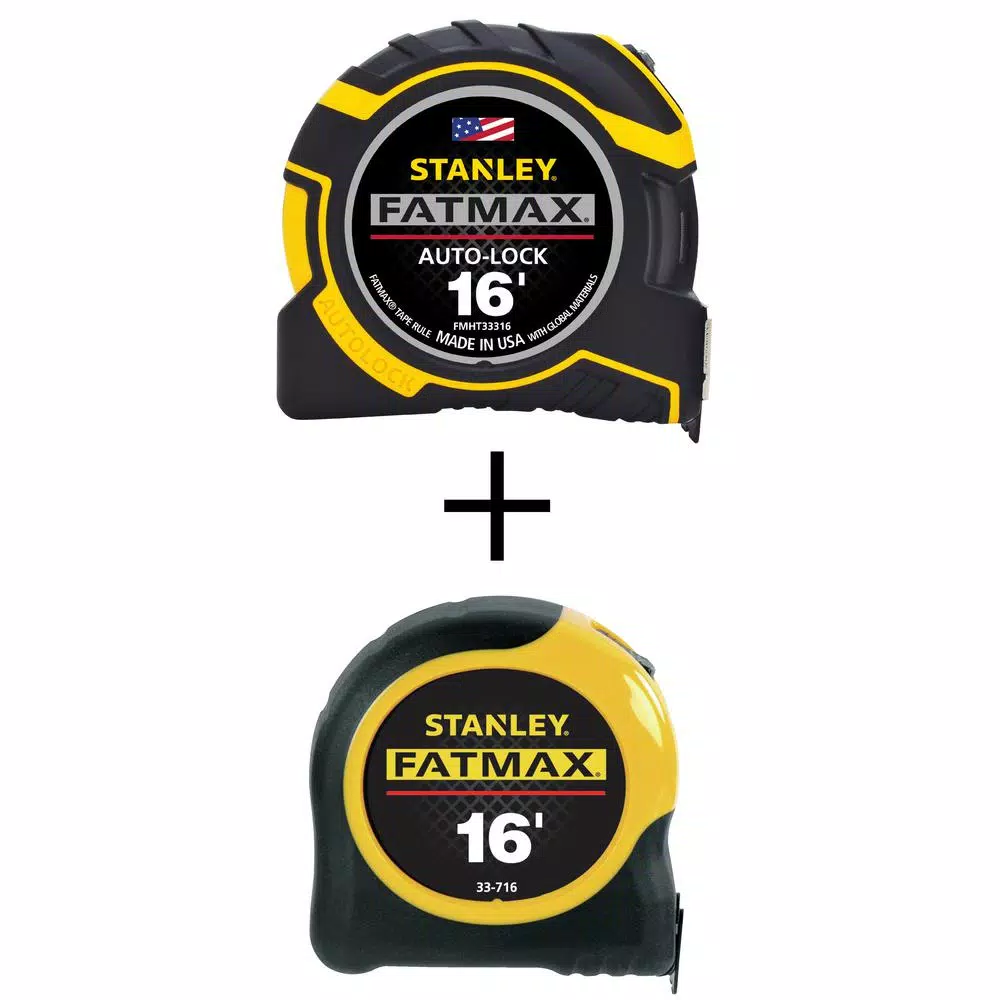 Discount 😀 Stanley FATMAX 16 Ft. Autolock Tape Measure With Bonus 16 Ft. FATMAX Tape Measure 😉