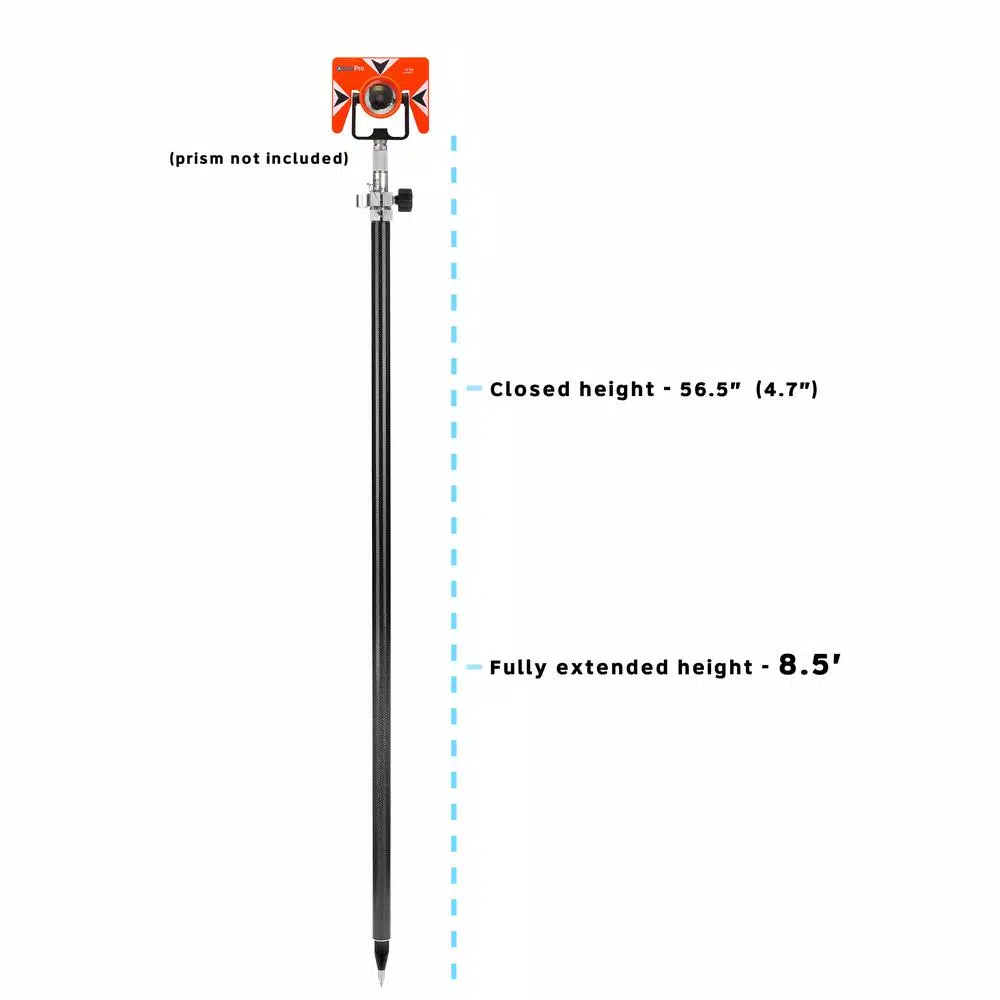 Hot Sale π₯ AdirPro 8.5 Ft. Dual Graduations Carbon Fiber Prism Pole With Fixed Adapter π― 6 Hot Sale π₯ AdirPro 8.5 Ft. Dual Graduations Carbon Fiber Prism Pole With Fixed Adapter π― - Image 6