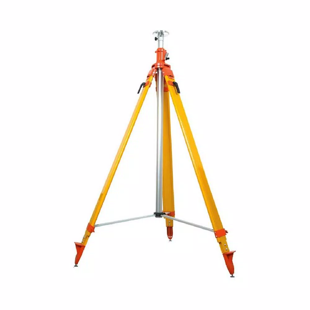 New 🧨 Spectra Precision 12 Ft. Heavy-Duty Extra Tall Elevator Fiberglass Laser Tripod 😀