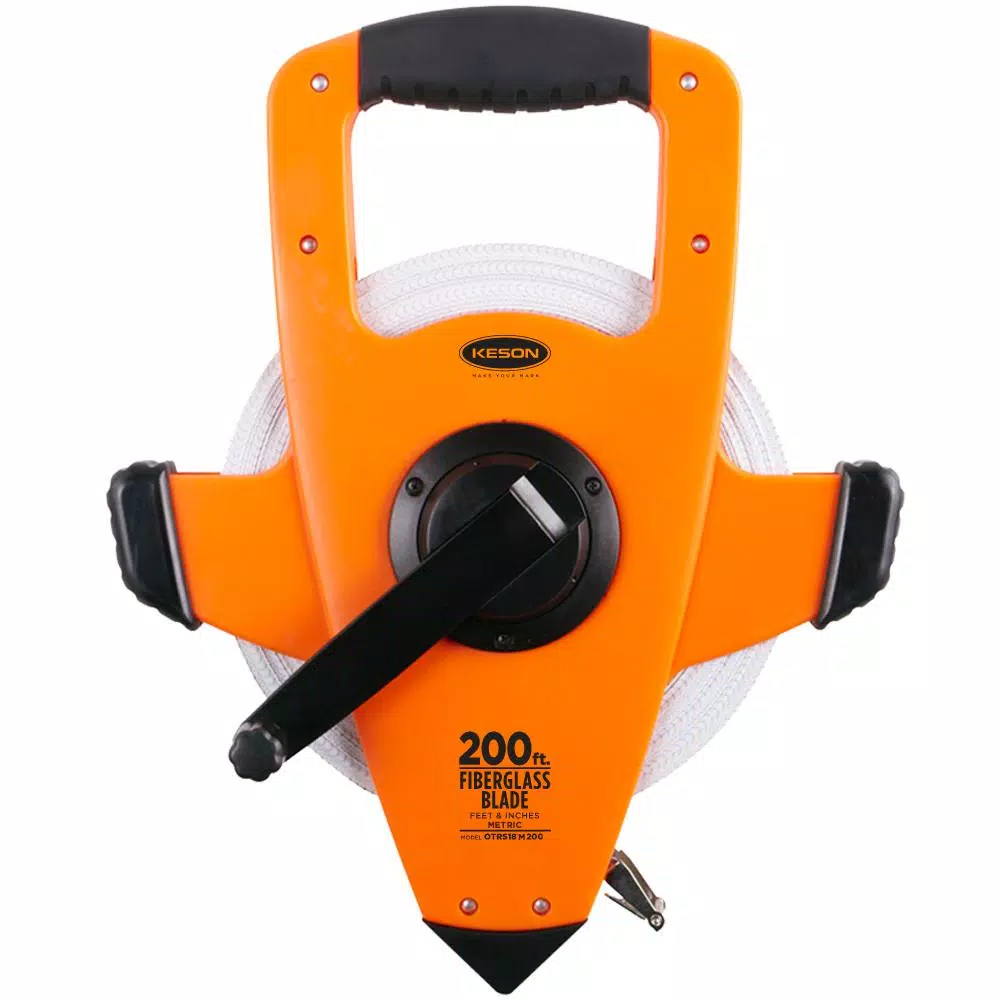Wholesale 😉 Keson 200 Ft./60M Fiberglass Open Reel Tape Measure, 3×1 Rewind, ABS Housing, SAE And M 🤩