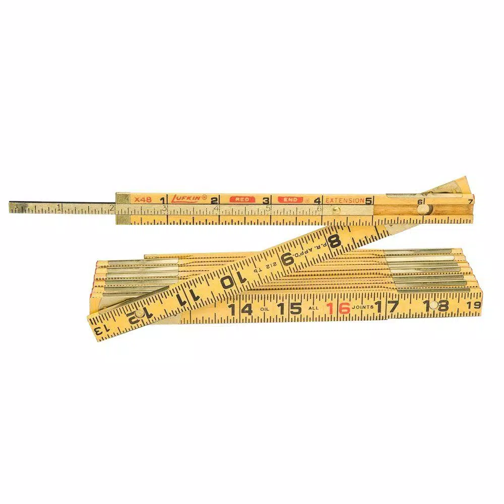 Wholesale 🥰 Lufkin 6 Ft. Wood Ruler Red End With Hook 💯