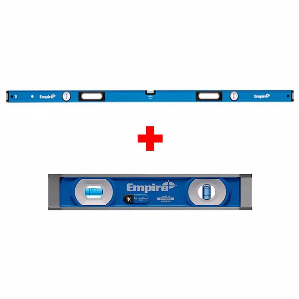 Promo 🛒 Empire 96 In. Box Level With UltraView LED 9 In. Torpedo Level 😉