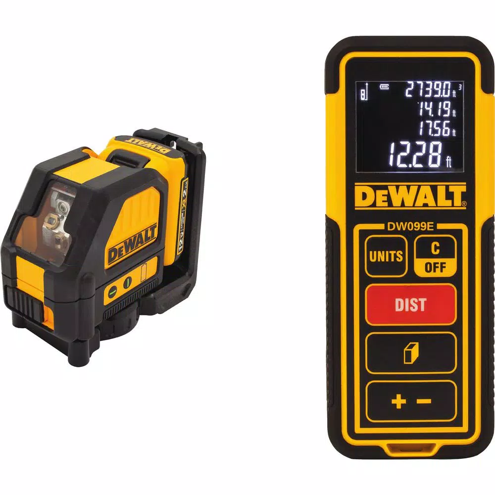 Best Pirce π DEWALT 12-Volt MAX Lithium-Ion Cross-Line Green Laser Level With 100 Ft. Laser Distance Measurer π―