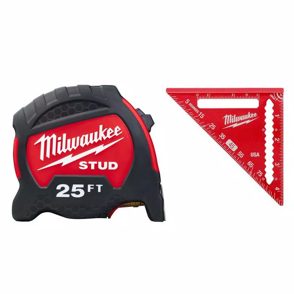 Budget π₯° Milwaukee 25 Ft. X 1.3 In. Gen II STUD Tape Measure With 14 Ft. Standout And 4-1/2 In. Trim Square π§¨