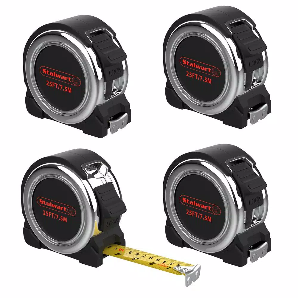Cheap 🌟 Stalwart 25 Ft. Retractable Tape Measure (4-Pack) ✔️