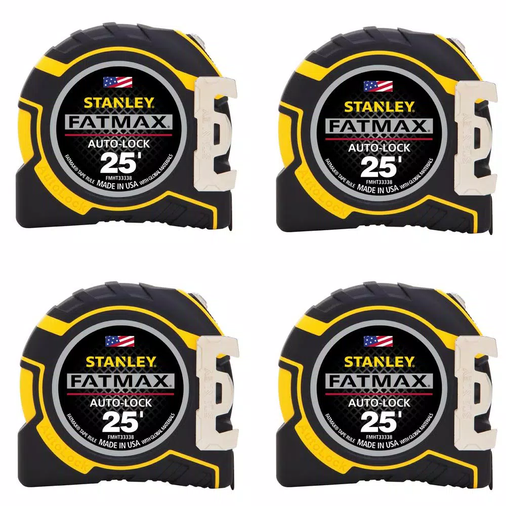 Wholesale 😉 Stanley FATMAX 25 Ft. X 1-1/4 In. Auto Lock Tape Measure (4-Pack) 🛒