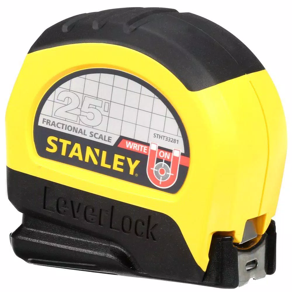 Cheap π Stanley LeverLock 25 Ft. X 1 In. Tape Measure With Fractional Scale βοΈ