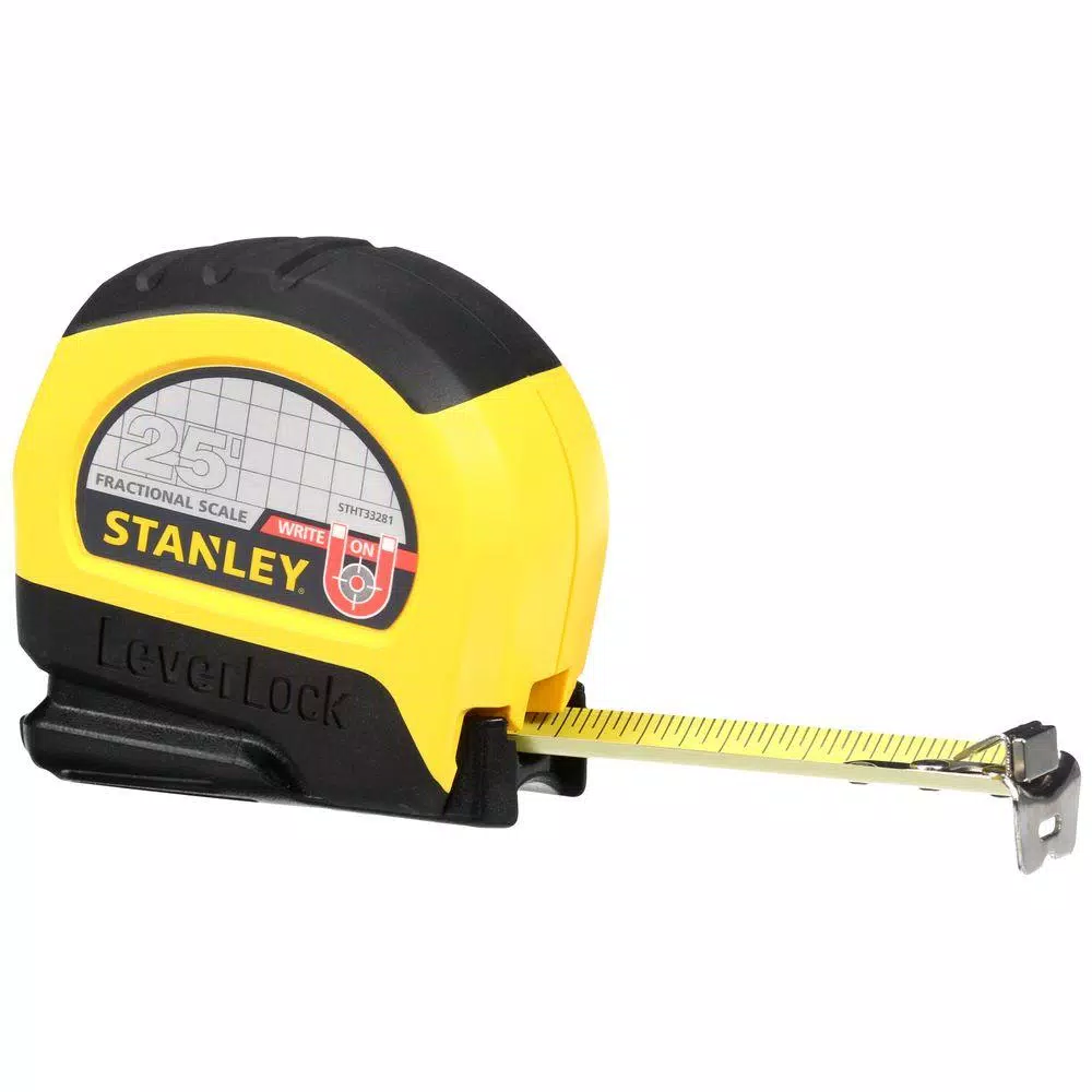 Cheap π Stanley LeverLock 25 Ft. X 1 In. Tape Measure With Fractional Scale βοΈ 3 Cheap π Stanley LeverLock 25 Ft. X 1 In. Tape Measure With Fractional Scale βοΈ - Image 3