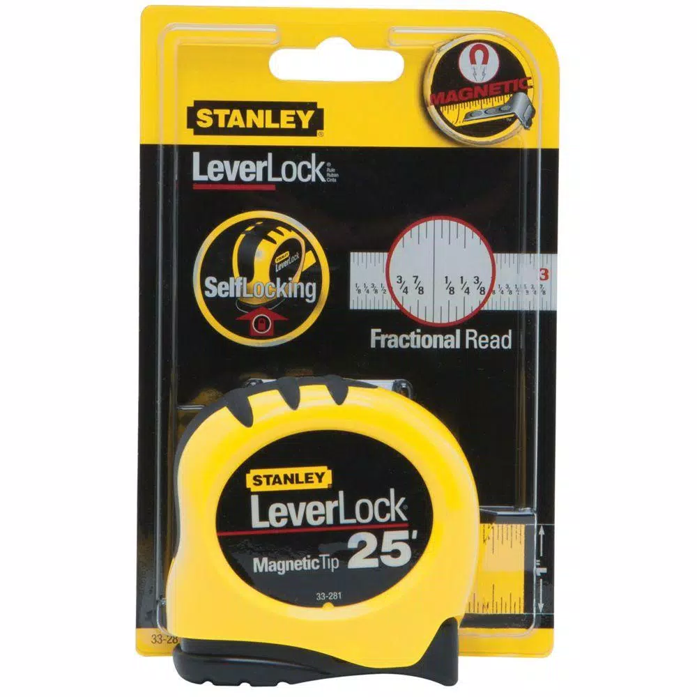 Cheap π Stanley LeverLock 25 Ft. X 1 In. Tape Measure With Fractional Scale βοΈ 5 Cheap π Stanley LeverLock 25 Ft. X 1 In. Tape Measure With Fractional Scale βοΈ - Image 5