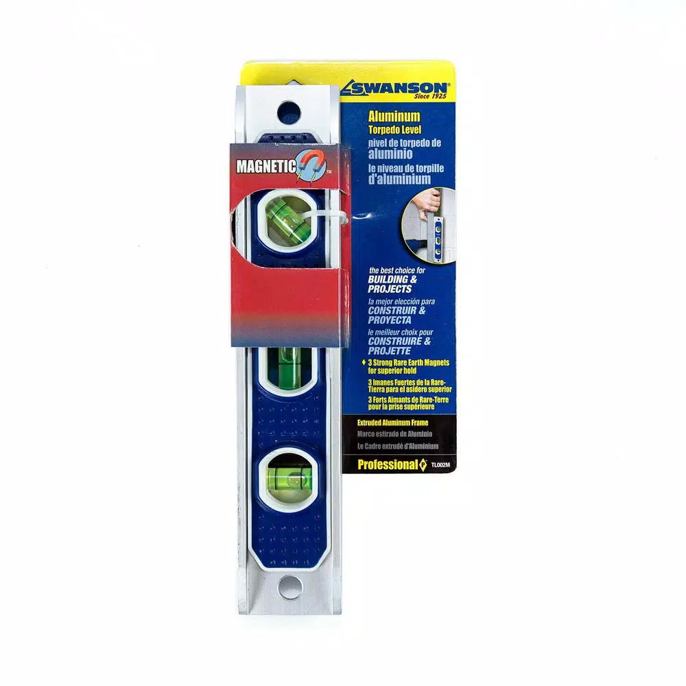 Outlet π Swanson 9 In. Magnetic Extruded Aluminum Torpedo Level π― 4 Outlet π Swanson 9 In. Magnetic Extruded Aluminum Torpedo Level π― - Image 4