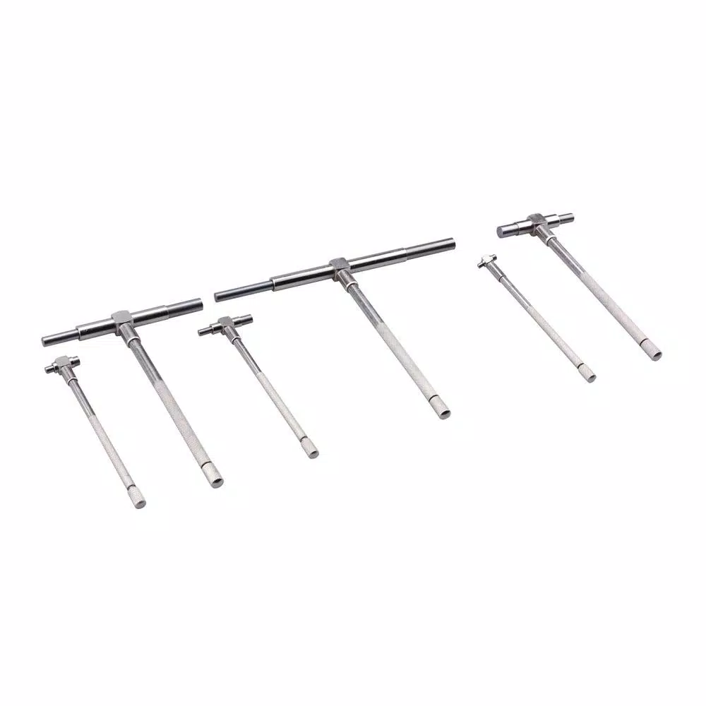 Cheap ⌛ Steel Core Telescoping Gauge Set 5/16 In. – 6 In. Range Micrometer Precision T-Bore Hole Gauge (6-Piece) ✨