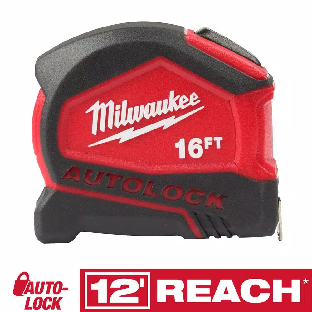 Promo π Milwaukee 16 Ft. Compact Auto Lock Tape Measure π
