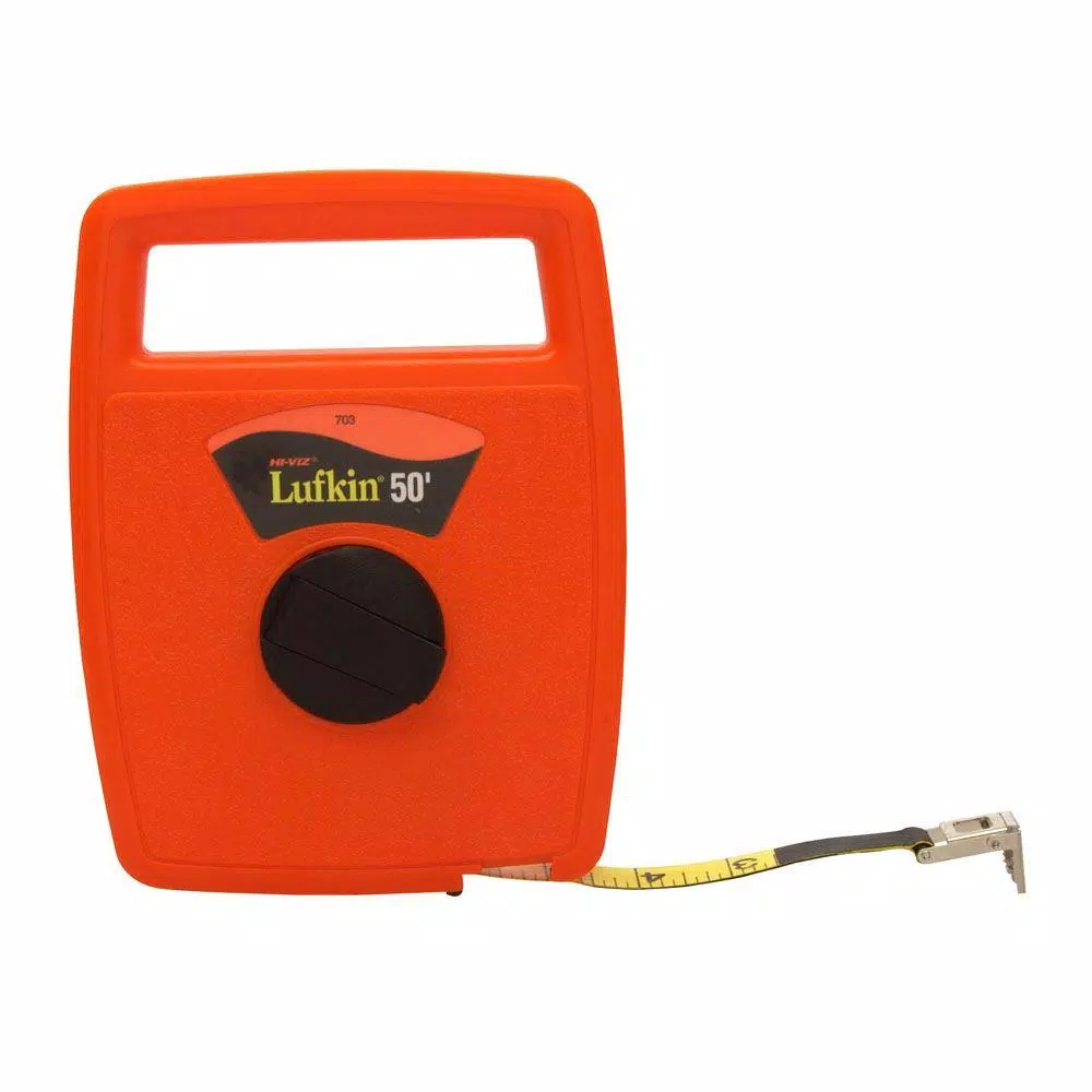 Brand new π Lufkin 1/2 In. X 50 Ft. Engineers Hi-Viz Orange Linear Fiberglass Tape Measure π