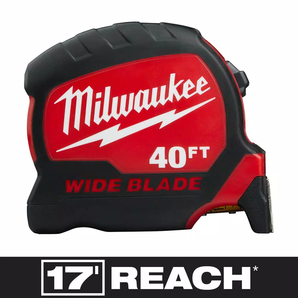 measuring-tools Shop 24 Promo ๐ Milwaukee 40 Ft. X 1.3 In. Wide Blade Tape Measure With 17 Ft. Reach โ๏ธ