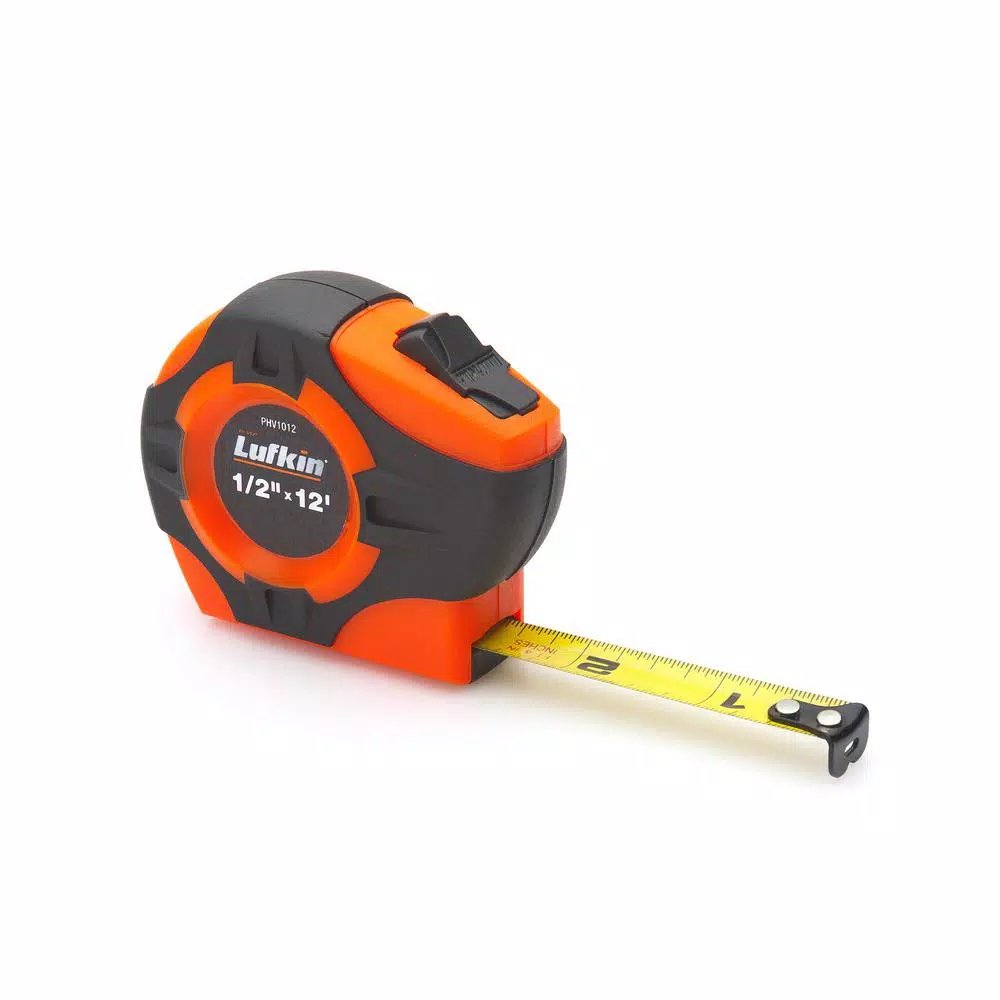 Buy 🎉 Lufkin 1/2 In. X 12 Ft. P1000 Series Hi-Viz Orange Yellow Clad A1 Blade Power Return Tape Measure ⭐