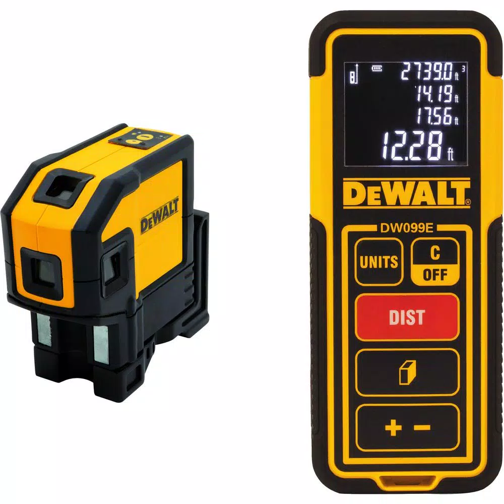 Flash Sale π DEWALT Self-Leveling Red Line Laser Level With 100 Ft. Laser Distance Measurer βοΈ