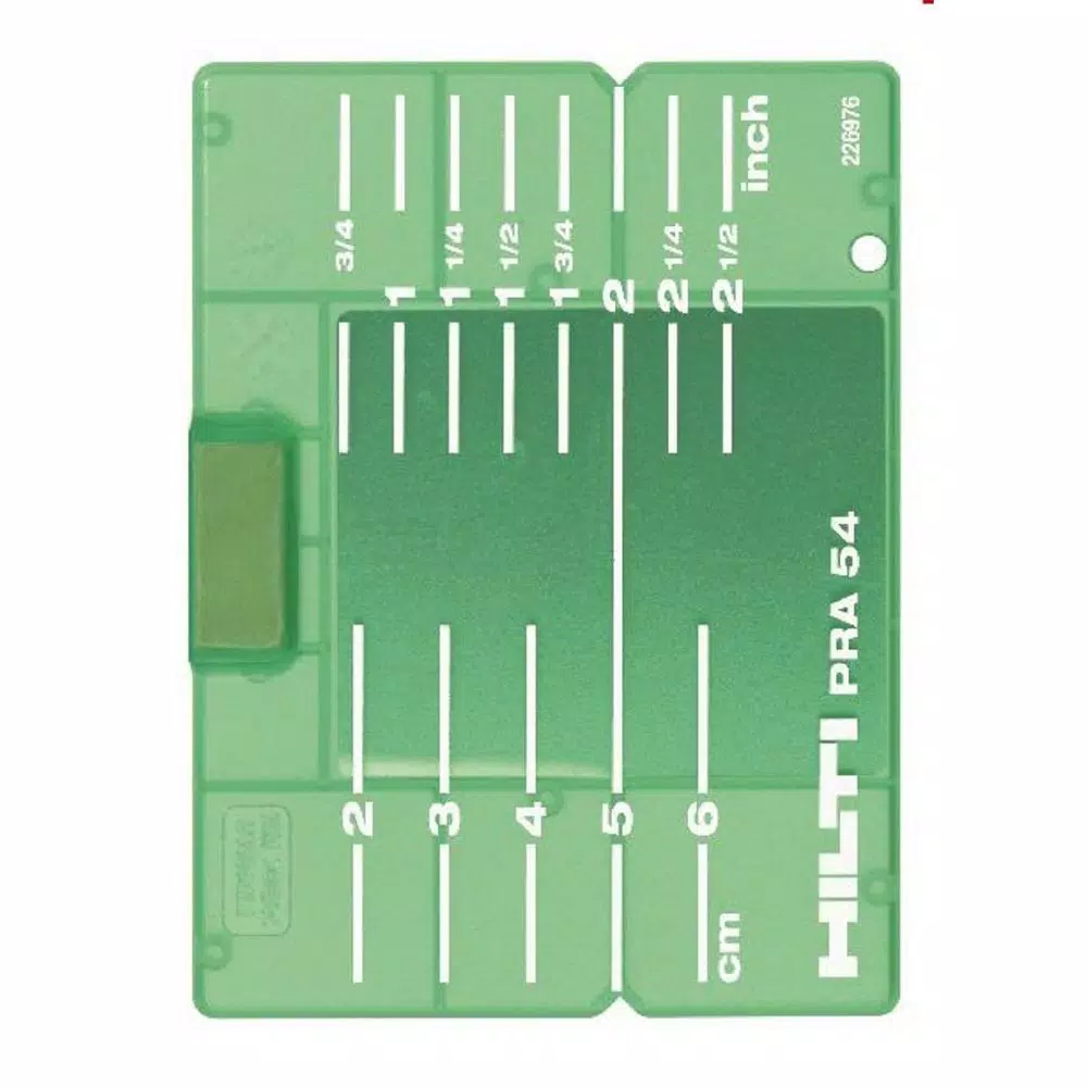 New π Hilti PRA 54 Imperial/Metric Target Plate, Green π 5 New π Hilti PRA 54 Imperial/Metric Target Plate, Green π - Image 5
