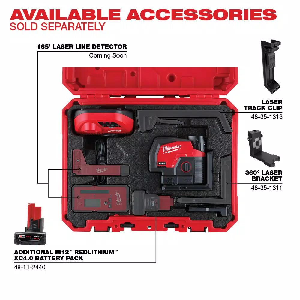 Top 10 ๐ Milwaukee M12 12-Volt Lithium-Ion Cordless Green 125 Ft. Cross Line And Plumb Points Laser Level Kit With 3.0 Ah Battery โ 11 Top 10 ๐ Milwaukee M12 12-Volt Lithium-Ion Cordless Green 125 Ft. Cross Line And Plumb Points Laser Level Kit With 3.0 Ah Battery โ - Image 11