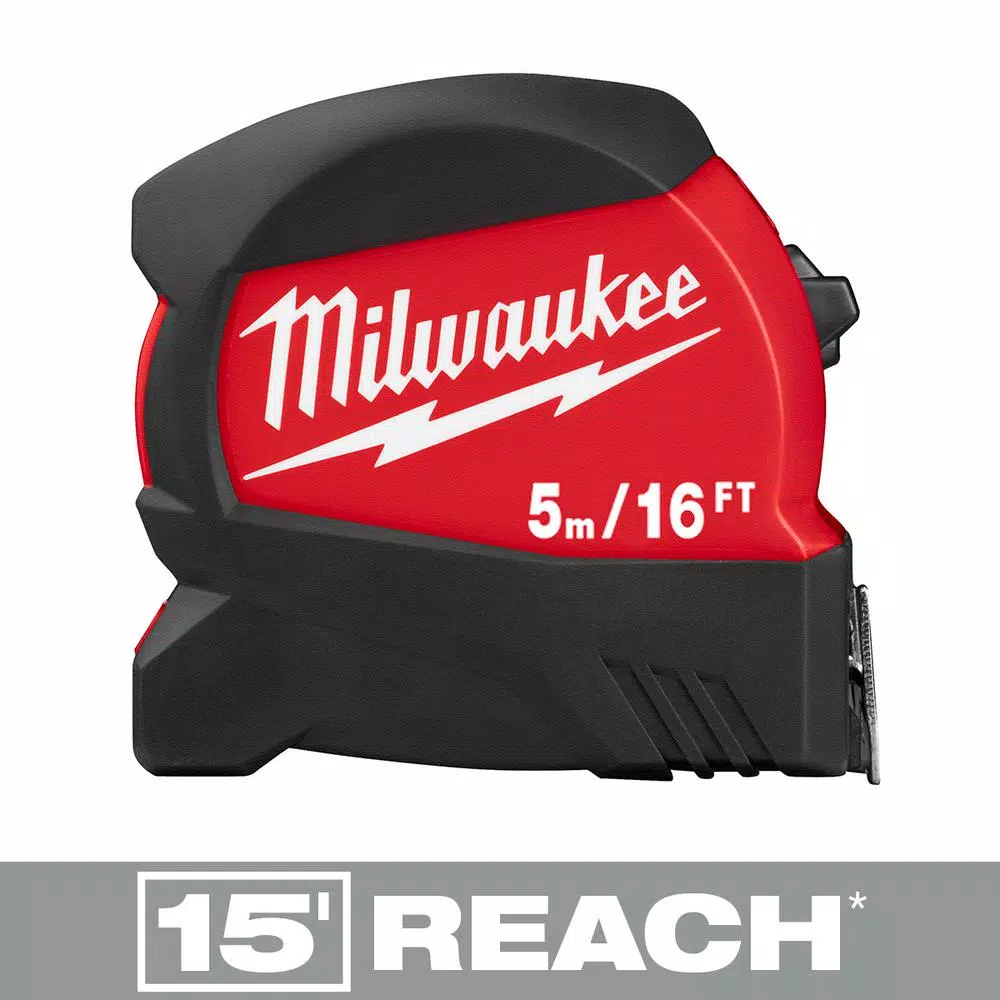 Flash Sale ๐คฉ Milwaukee 5 M/16 Ft. X 1.2 In. Compact Wide Blade Tape Measure With 15 Ft. Reach ๐งจ