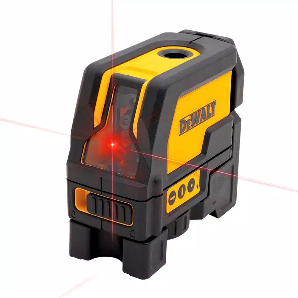 Cheap π DEWALT 165 Ft. Red Self-Leveling Cross-Line And Plumb Spot Laser Level With (3) AAA Batteries & Case π₯