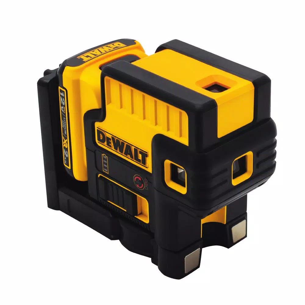 Brand new βοΈ DEWALT 12-Volt MAX Lithium-Ion 100 Ft. Red Self-Leveling 5-Spot Line Laser Level With (4) AA Batteries & TSTAK Case π